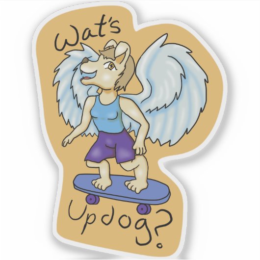 Wat's Updog Sticker (Vorderseite)