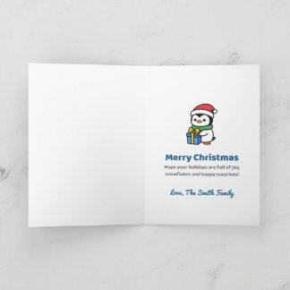 Watscheln Sie in Weihnachten Personalisierter Ping Karte