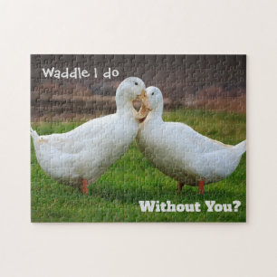 Watscheln Sie mich tun lustiges Enten-Puzzlespiel Puzzle