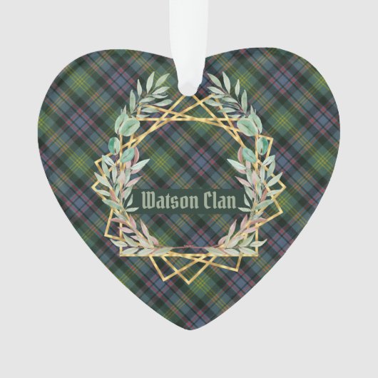 Watson Ancient Original Scottish Tartan Ornament (Vorderseite)