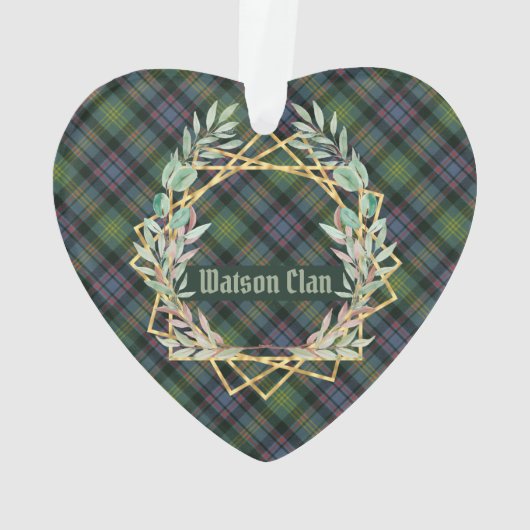 Watson Ancient Original Scottish Tartan Ornament (Rückseite)