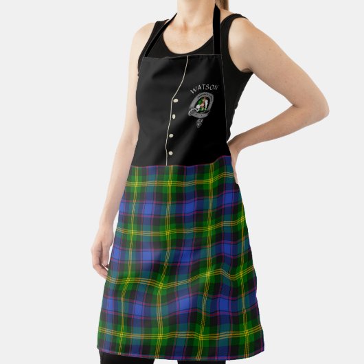 Watson Clan Abzeichen & Tartan Kilt Schürze (InSitu)