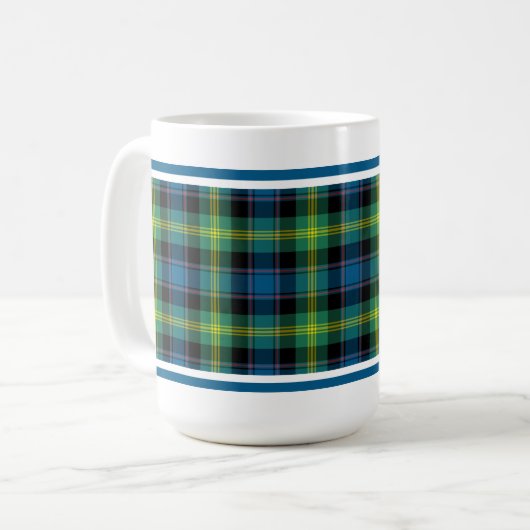 Watson Clan Tartan Kaffeetasse (Vorderseite Links)