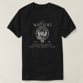 Watson Clan Wappen Schottischer Nachname Tartan Th T-Shirt (Design vorne)