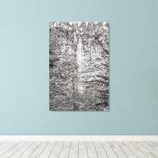 Watson Falls Leinwanddruck (Insitu (Holzboden))