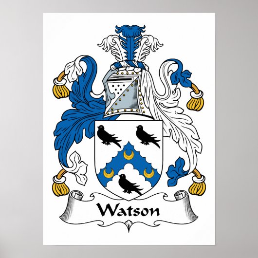 Watson Familienwappen Poster (Vorne)