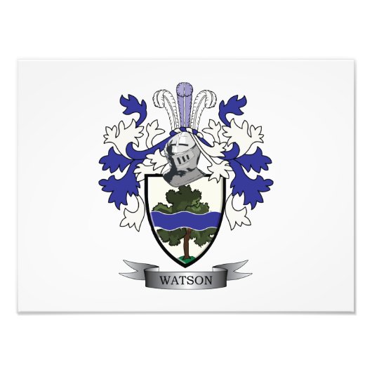 Watson-Familienwappen-Wappen Fotodruck (Vorne)