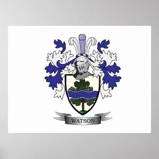 Watson-Familienwappen-Wappen Poster (Vorne)
