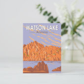 Watson Lake Arizona Vintages Postkarte (Stehend Vorderseite)