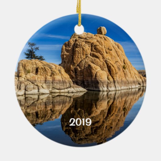 Watson Lake Monumental Rock Keramik Ornament (Hinten)