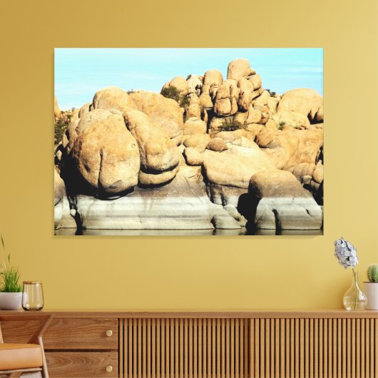 Watson See Granit Felsen gewickelt Leinwand (Insitu (Wohnzimmer))