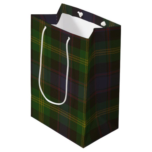 Watson Tartan Mittlere Geschenktüte (Vorderseite Schrägansicht)