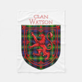 Watson Tartan Scottish Kariert Lion Rampant Fleecedecke (Vorderseite)