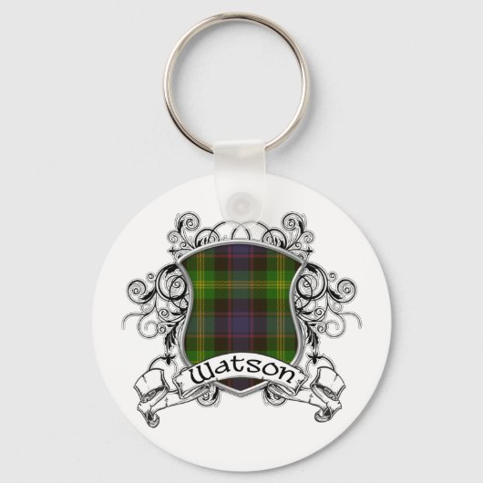 Watson Tartan Shield Schlüsselanhänger (Vorderseite)
