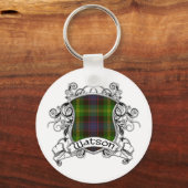 Watson Tartan Shield Schlüsselanhänger (Vorderseite)