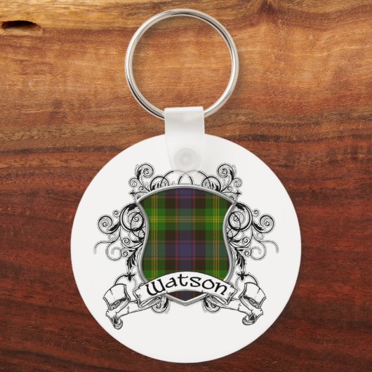 Watson Tartan Shield Schlüsselanhänger (Vorderseite)