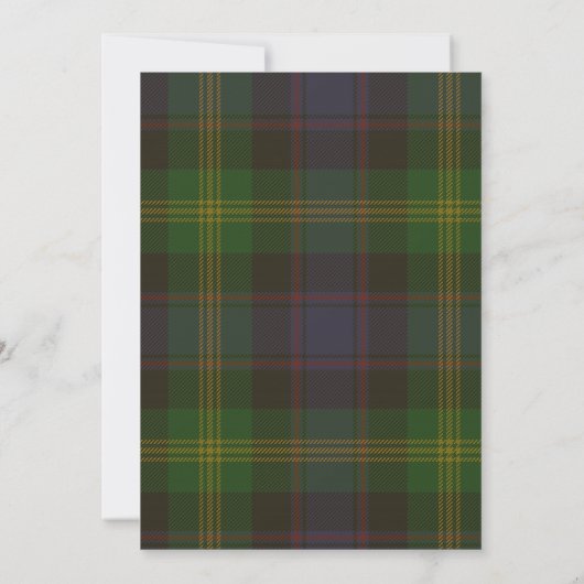 Watson Tartan Wedding Einladung (Rückseite)