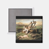 Watson und der Hai von John Singleton Copley Magnet (Vorderseite/Rückseite)