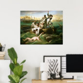 Watson und der Hai von John Singleton Copley Poster (Heimbüro)