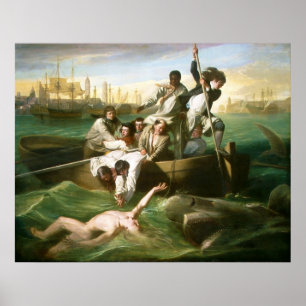Watson und der Hai von John Singleton Copley Poster