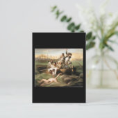 Watson und der Hai von John Singleton Copley Postkarte (Stehend Vorderseite)