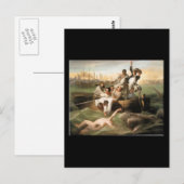 Watson und der Hai von John Singleton Copley Postkarte (Vorne/Hinten)