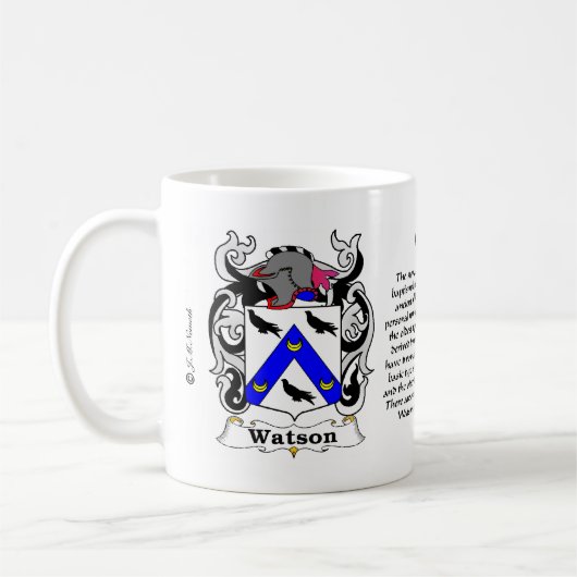 Watson-Wappen-Tasse Kaffeetasse (Links)