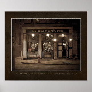 Watsons Pub, Philadelphia IMITATS VINTAGE POSTER