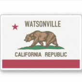 Watsonville CA Aufkleber (Vorderseite)