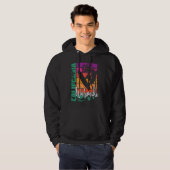 Watsonville California Retro Sunset Beach Surfer S Hoodie (Vorne ganz)