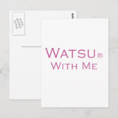 Watsu mit mir postkarte (Vorne/Hinten)