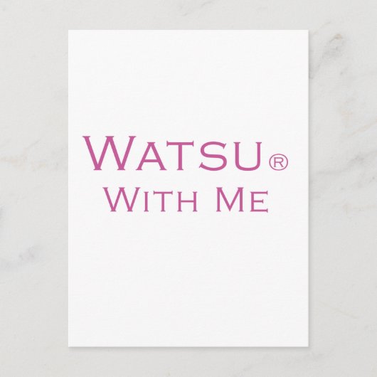 Watsu mit mir postkarte (Vorderseite)