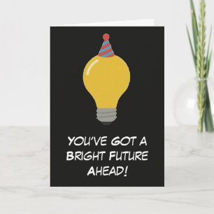 Watt eine brillante Idee zum Geburtstag Illustrati Karte