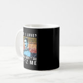 Watt Is Love Baby Don't Hertz Me Nikola Tesla Vint Kaffeetasse (Vorderseite Links)