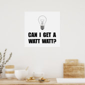 Watt Light Bulb Poster (Küche)