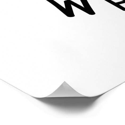 Watt up Funny Light Bulb Pun Poster (Ecke)