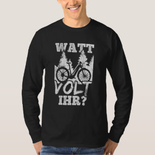 Watt Volt Your Emb Bicyclist E Bike T-Shirt
