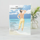 Watte im Meer Einladung (Stehend Vorderseite)