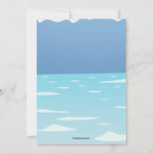 Watte im Meer Einladung (Rückseite)