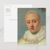 Watteau Italian Comedians Pierrot CC0719 Postcard Postkarte (Vorne/Hinten)