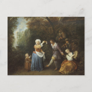 Watteau, Jean-Antoine Art Postkarte