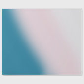 Wattepink- und Blaugradient - sanfter Traum Geschenkpapier (Flach)