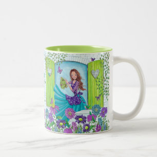 Wattering Flowers Garden Girl   Süße Tasse