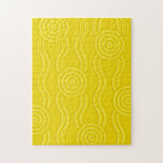 Wattle Australian Dreamtime River Pattern Puzzle (Vertikal)