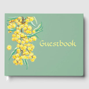 Wattle blüht australisches Gästebuch