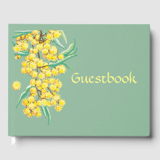 Wattle blüht australisches Gästebuch
