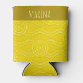 Wattle Customizable Name Australian Dreamtime Dosenkühler (Vorderseite)