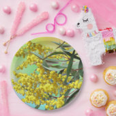 Wattle & Gum Blätter Australian 9" Pappteller (Party)