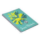 Wattle Mimosa Blume Art Australien Notizblock (Rechte Seite)