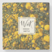 Wattle Steinuntersetzer (Vorderseite)